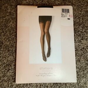 Shimera mid thigh shaper top pantyhose, color jet black, size: B